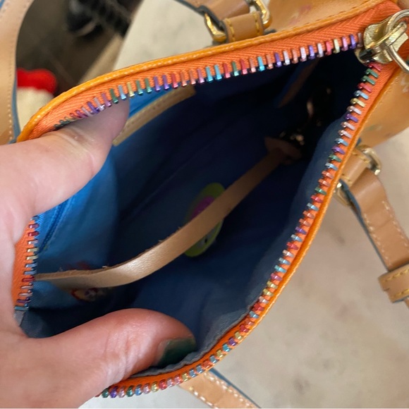 Orange Mini Dooney & Bourke Barrel Bag - Picture 5 of 5
